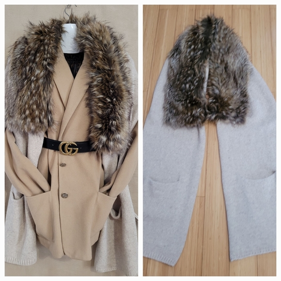 Fur Pocket Scarf - Picture 2 of 4